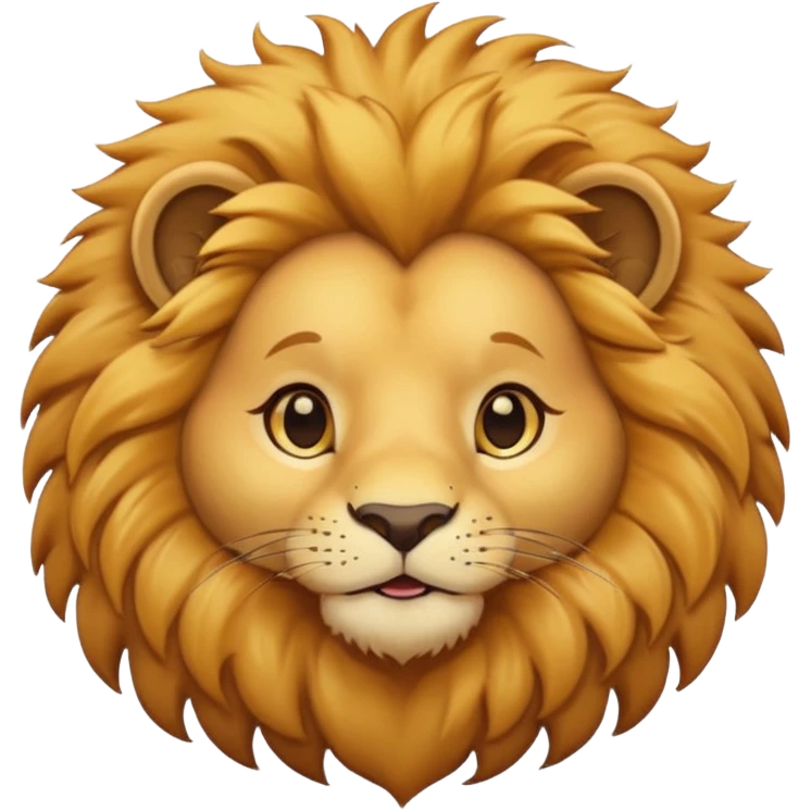cute lion emoji