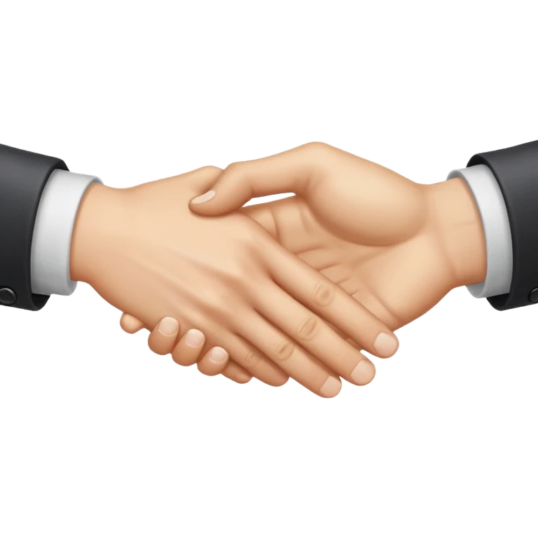 two white hands in a secret handshake emoji