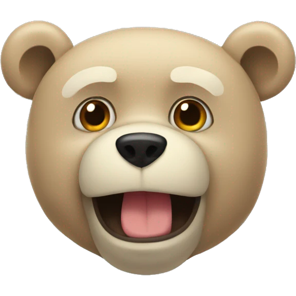 Oso  enojado emoji