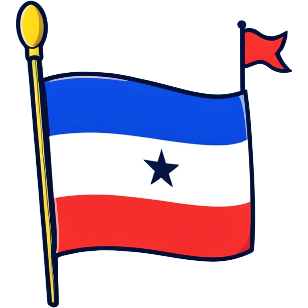 Puerto Rico flag with Club América logo in the center emoji