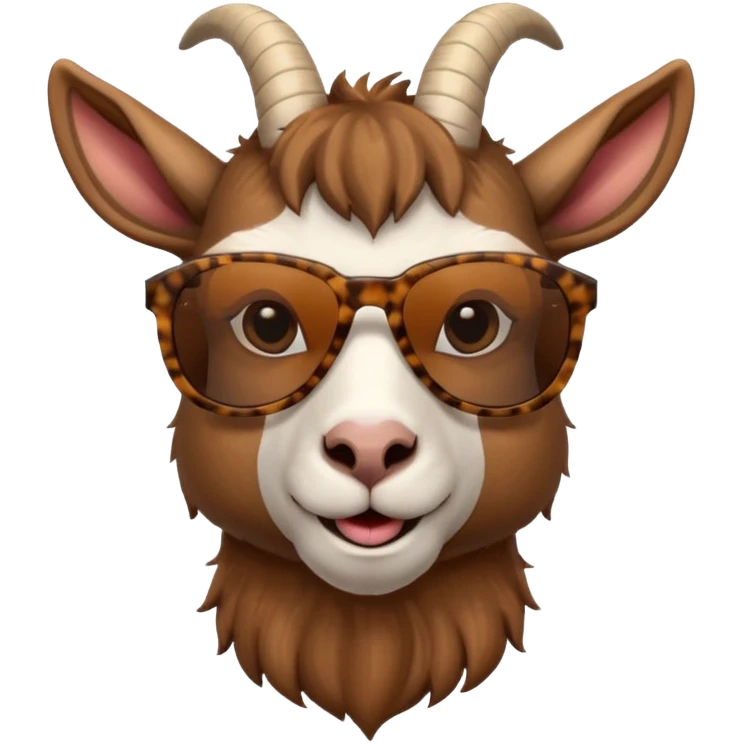 Goat with sunglasses  emoji