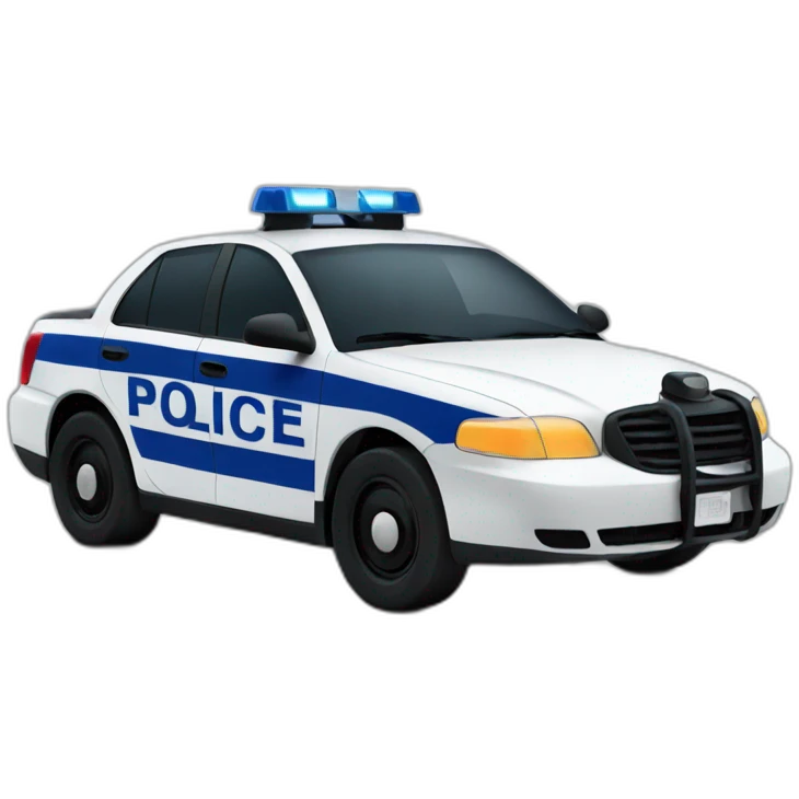 Police cars emoji