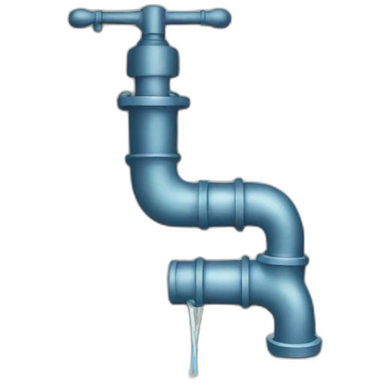 Pipe water leak emoji