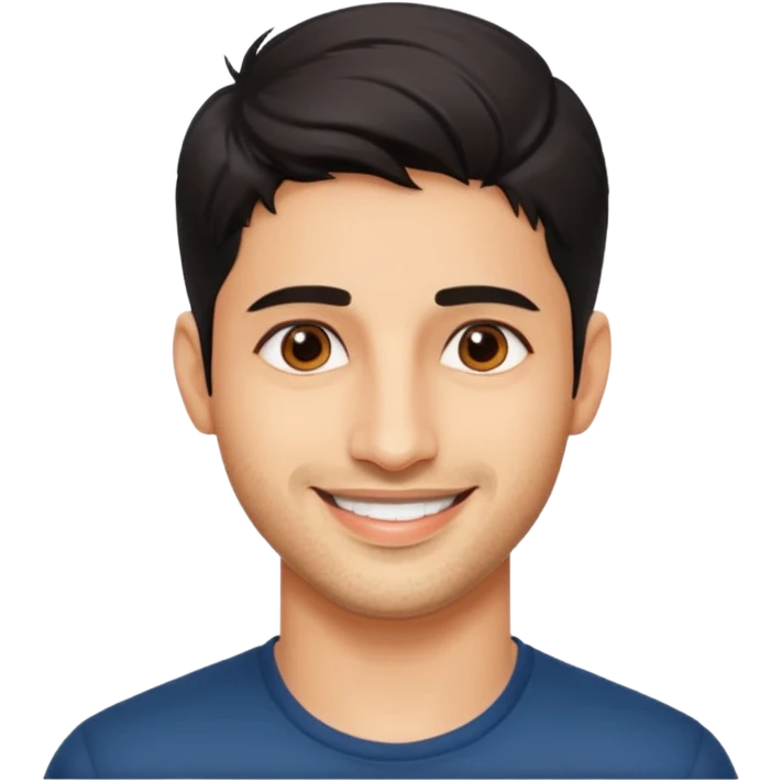 generate a pretty bratz siddharth malhotra emoji