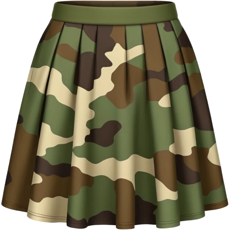 camouflage skirt emoji