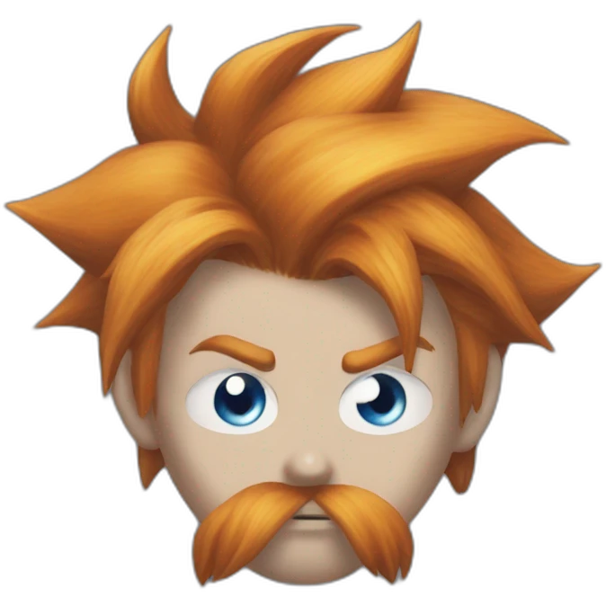 Ginger cloud strife with evil eye emoji