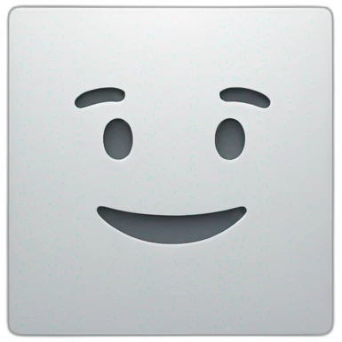 Square  with a circle in minimal logo emoji