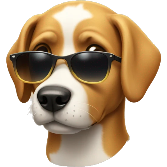 dog with sunglasses emoji