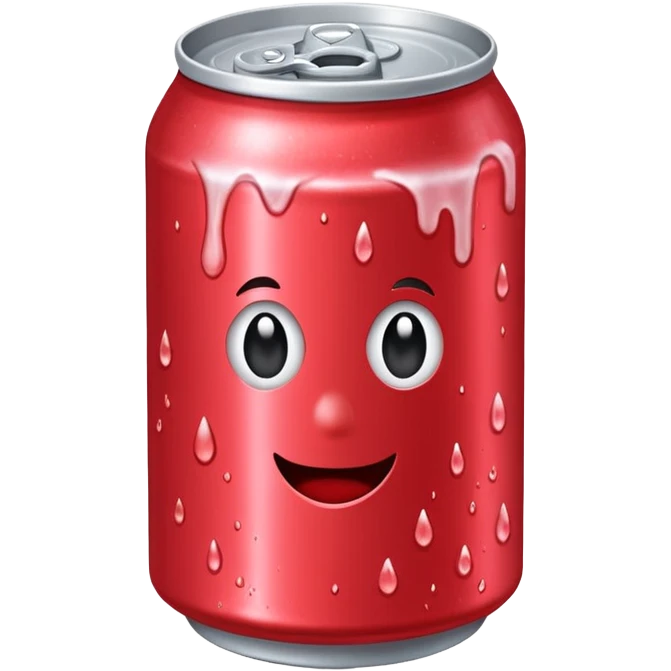 strawberry soda can emoji