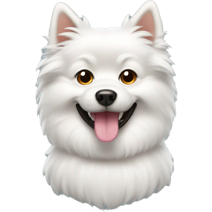 cute spitz dog emoji