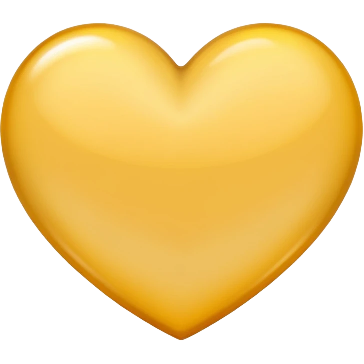 beige yellow heart emoji
