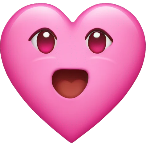Pink and heart  emoji