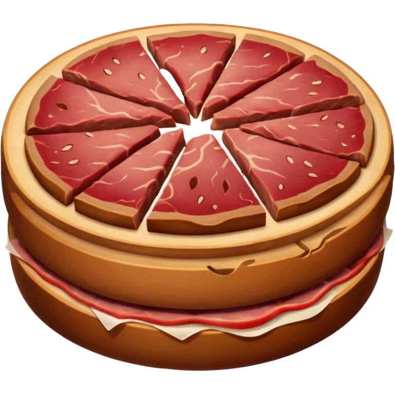 round meat slice rost emoji