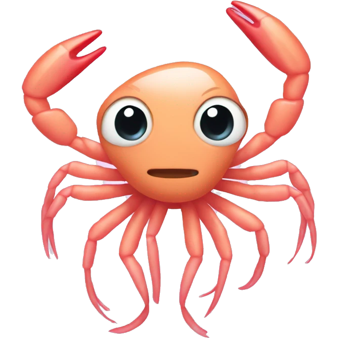 shrimp with a pink bow accessory on head  emoji