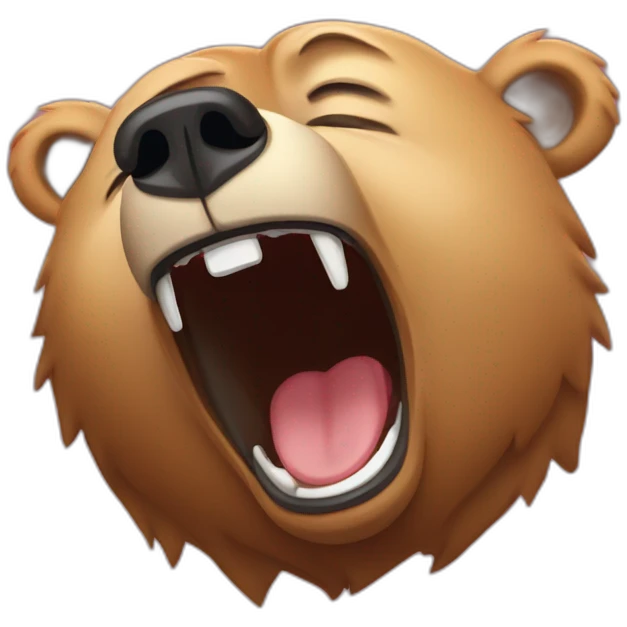 yawning bear emoji