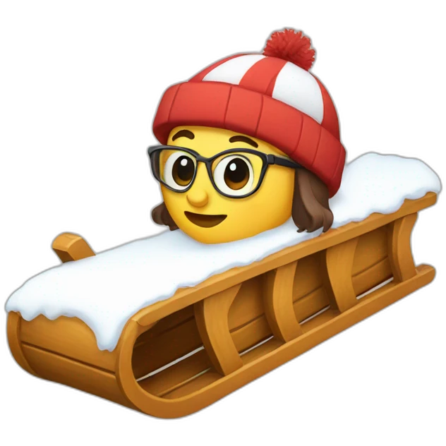 Toboggan emoji