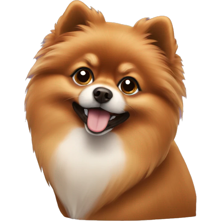 Brown pomeranian emoji