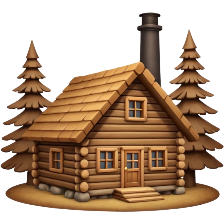log cabin emoji