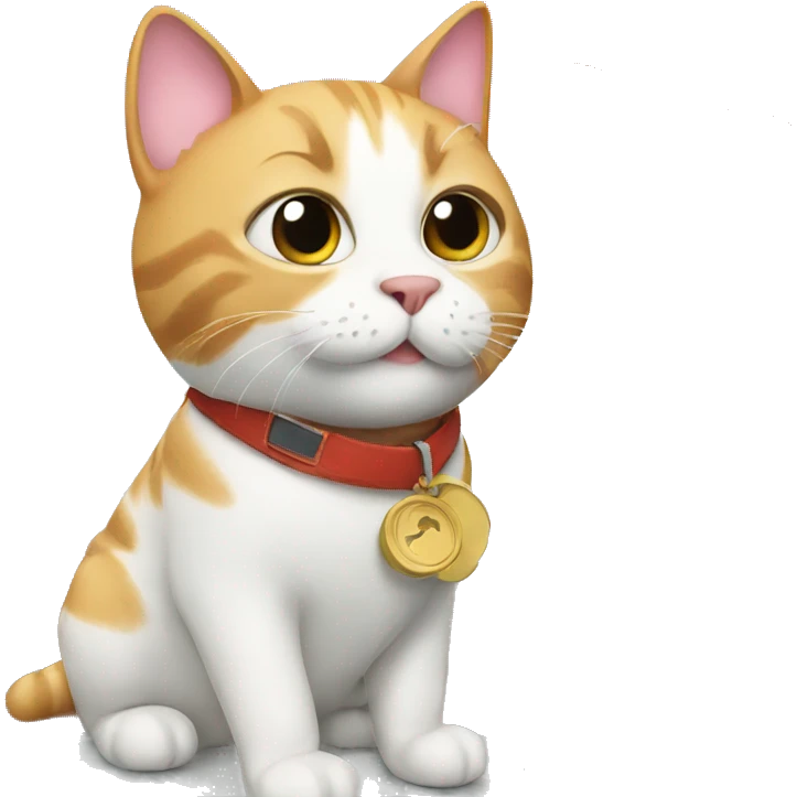 Cat with airplane  emoji