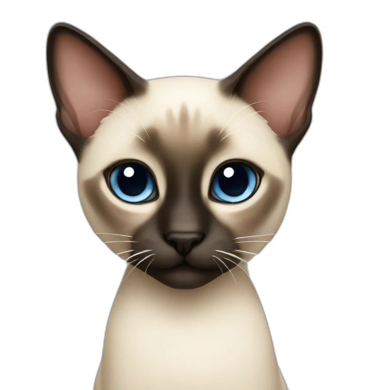 cute Siamese cat emoji