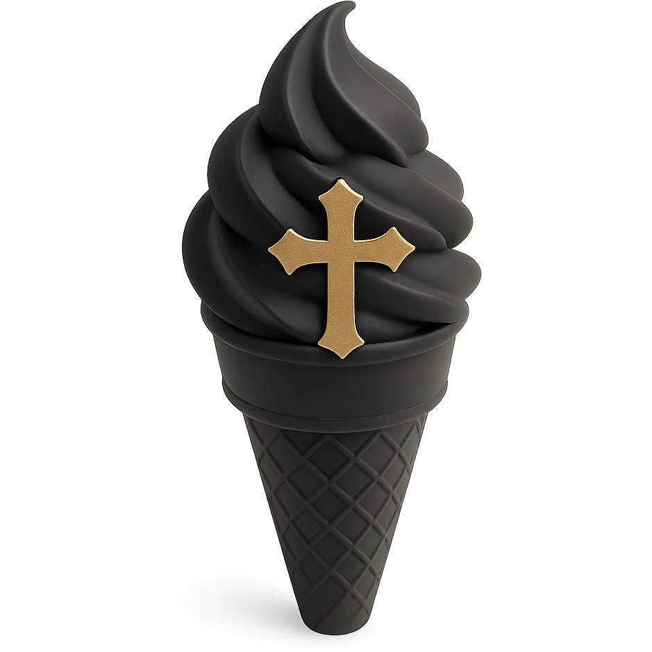 gothic ice cream emoji