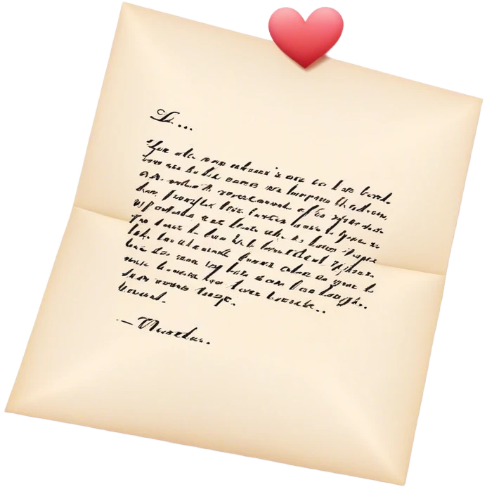romantic letter emoji