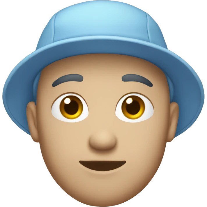 pale blue cap emoji