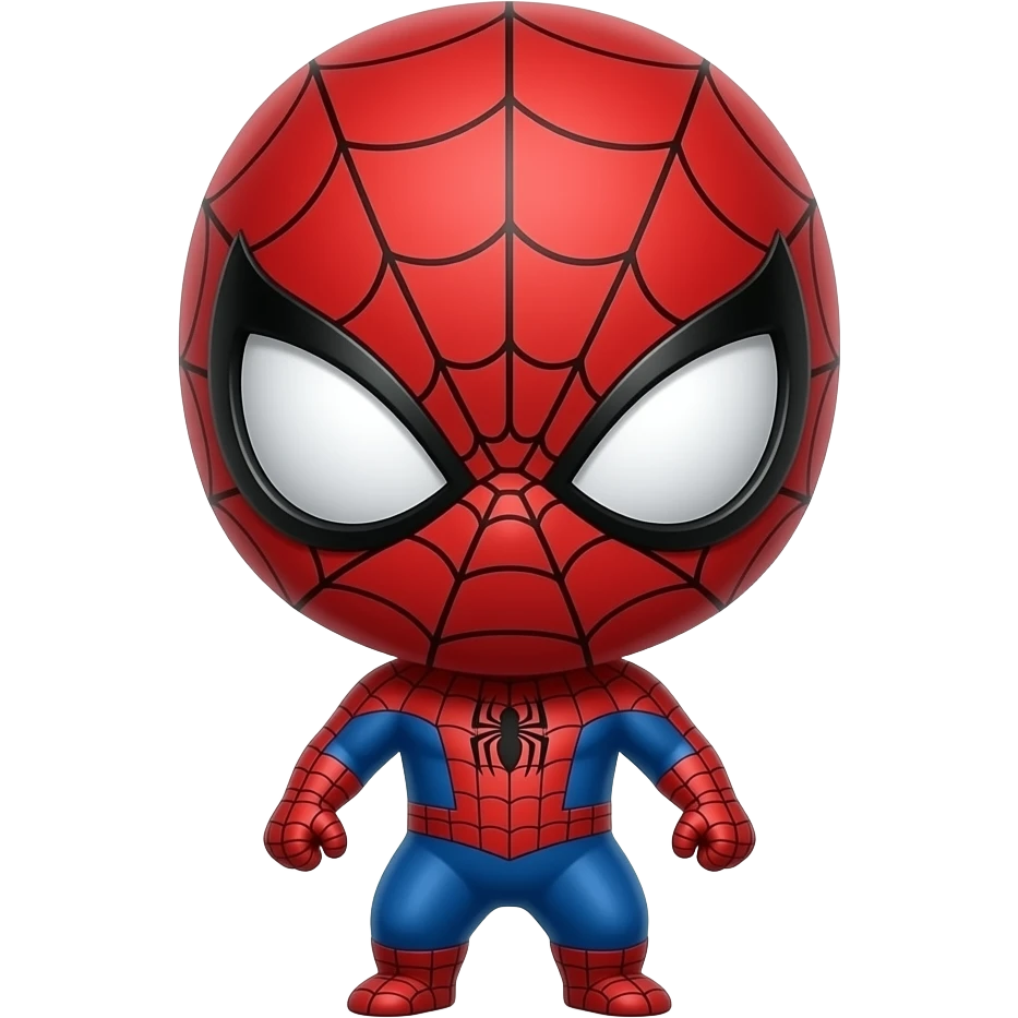 spiderman chibi fierce emoji