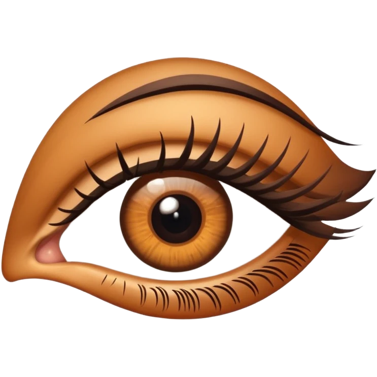 Eye with lashes emoji