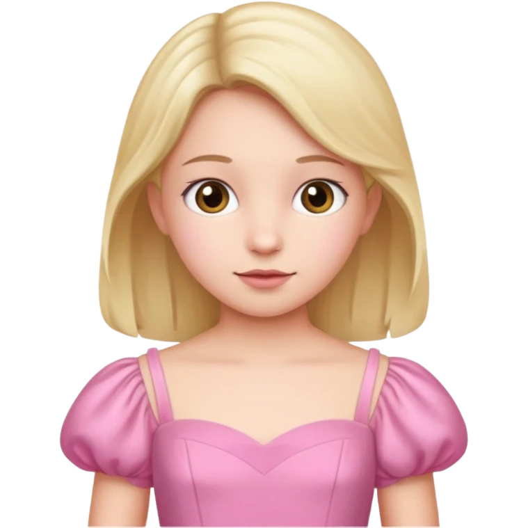 Gown in pink for kid emoji