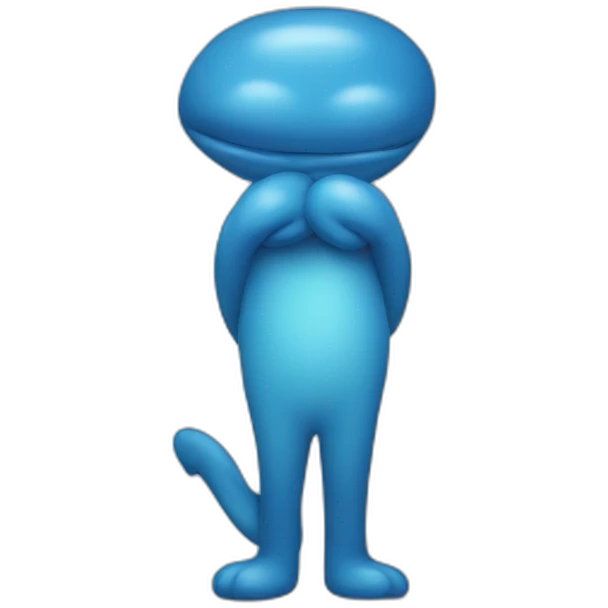 blue peptie emoji