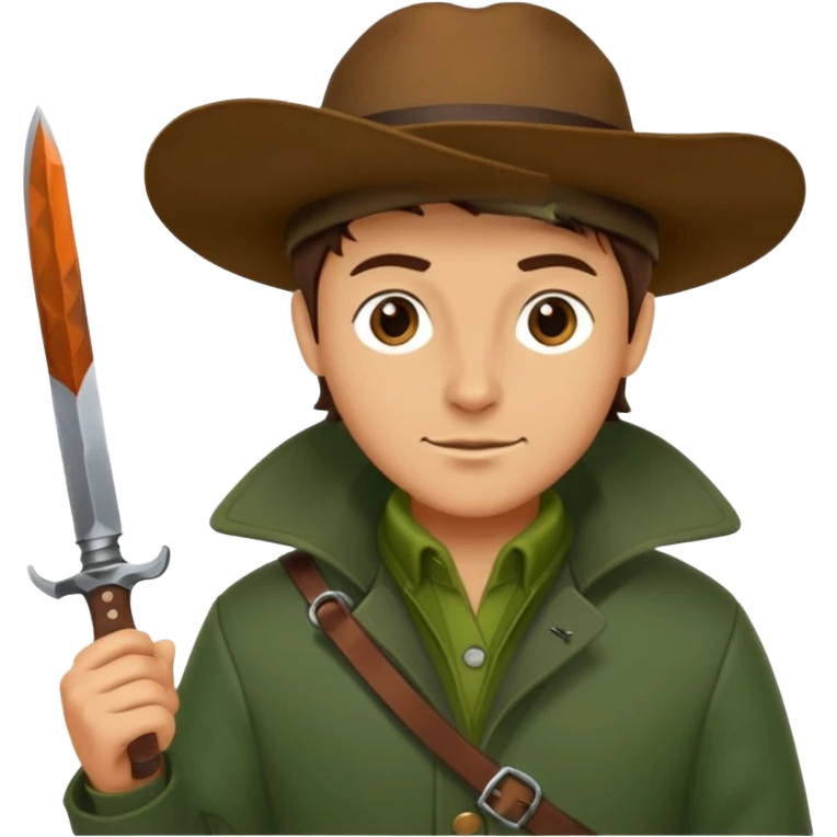 Classic hunter image, without holding a gun emoji