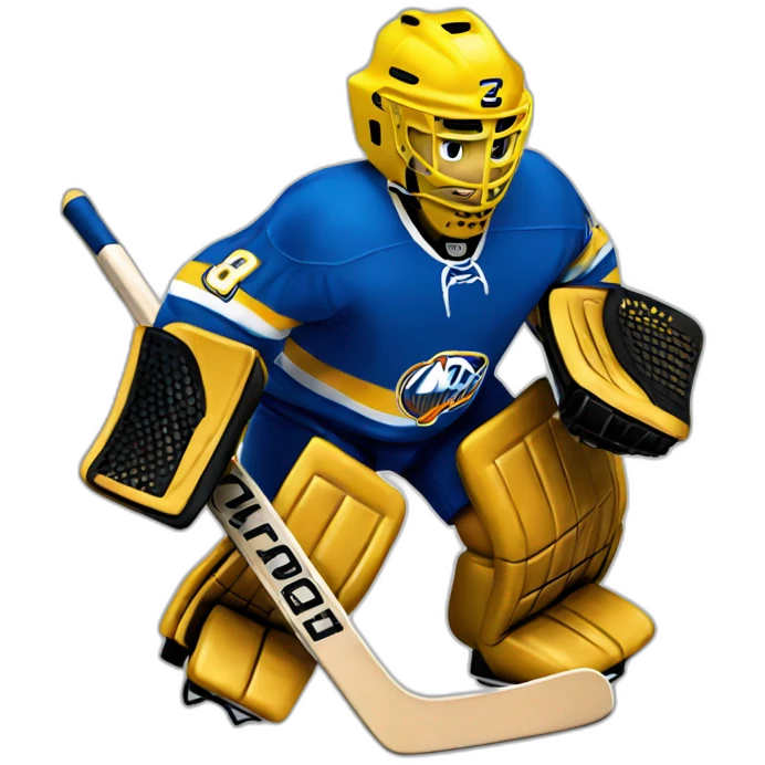 old school Hockey-goalie emoji
