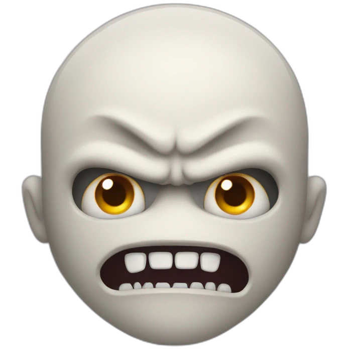 Haloween scary face emoji