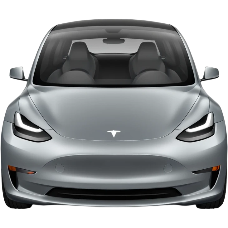 Tesla model 3 stuck in traffic emoji