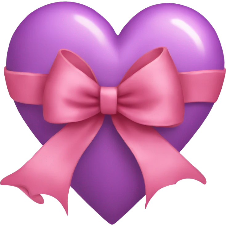 Heart with a bow emoji