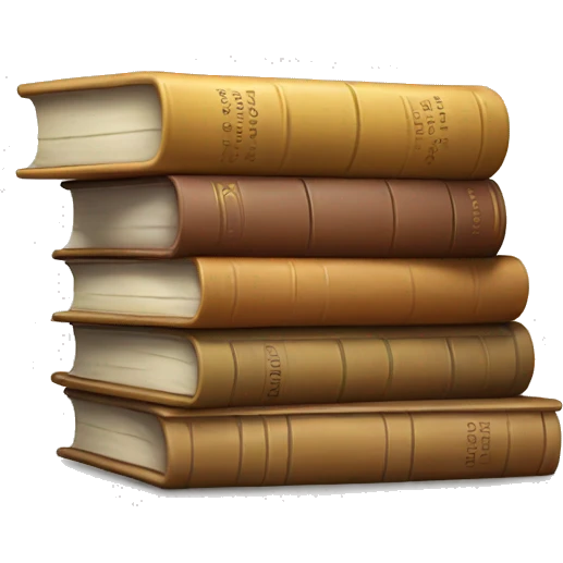 neutral stack of books emoji