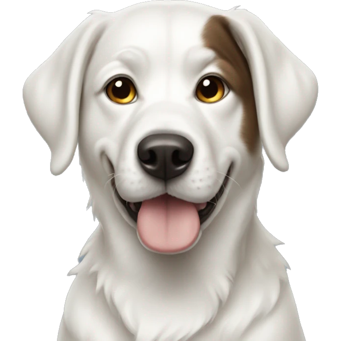 Wite dog emoji