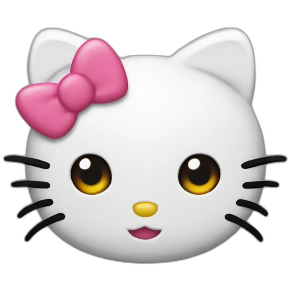 hello kitty hearts eyes emoji