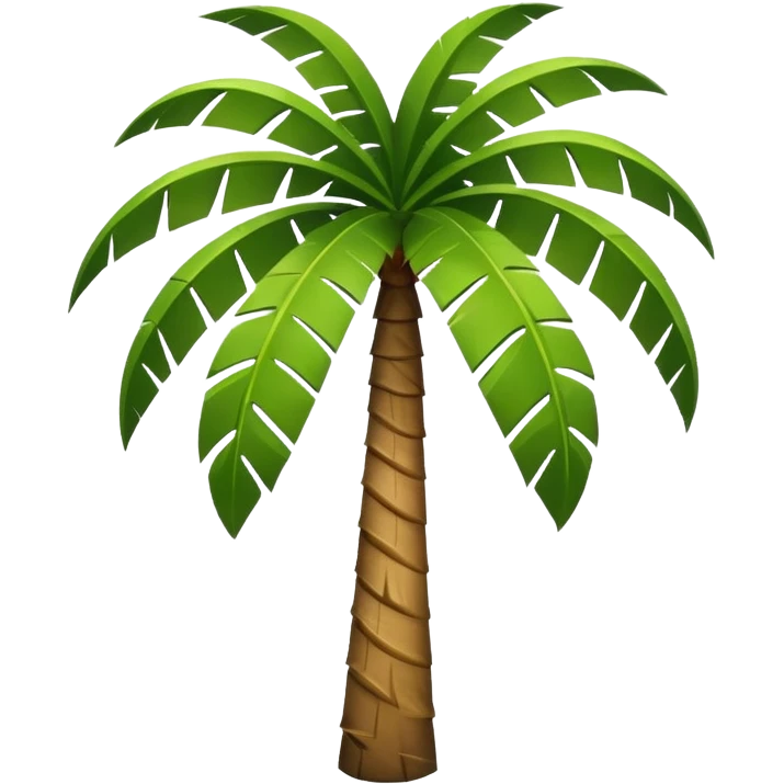 palm tree, simple shapes, no text emoji