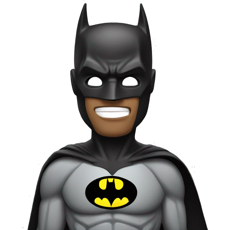 Batman with iPhone emoji