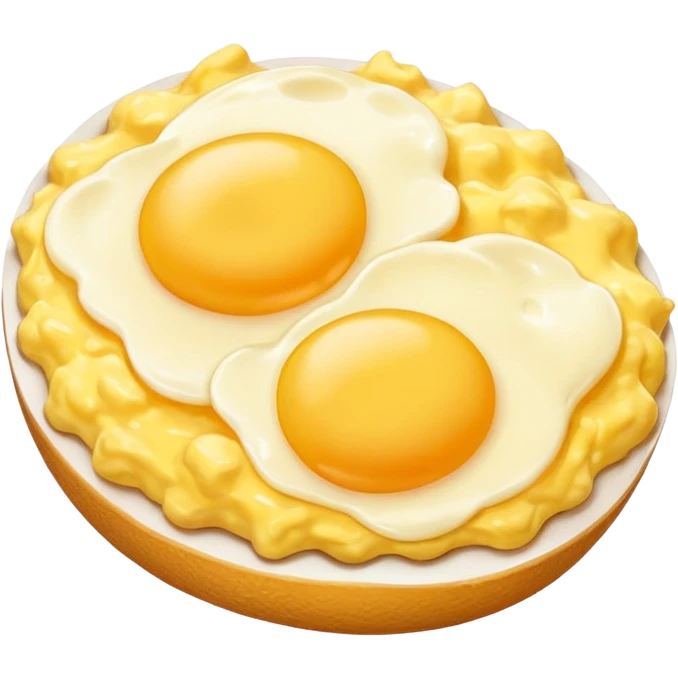 Scrambled egg NO egg on top emoji