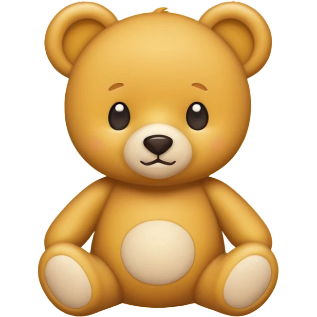 Cute flat-style teddy bear icon for infant daycare. like apple emoji teddy bear
 emoji