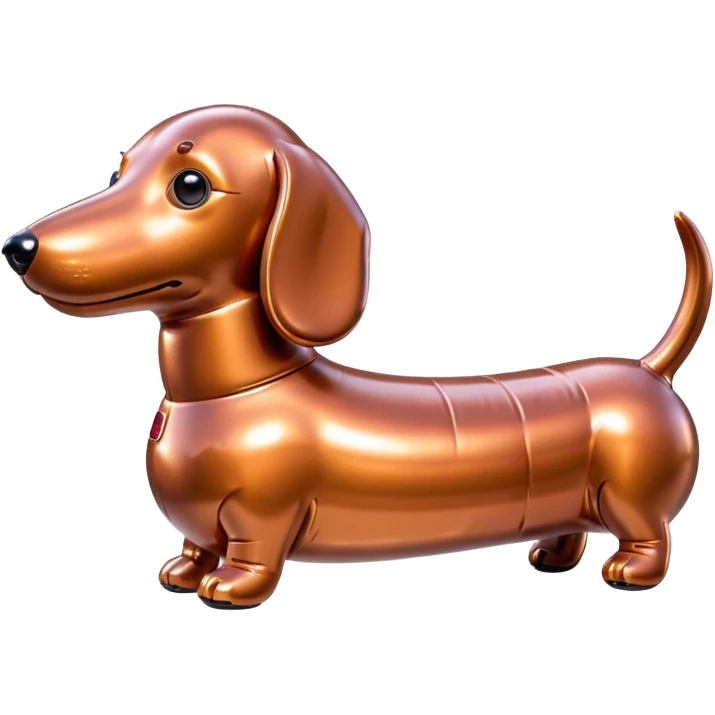 SPAM meat jeff koons style inflatable dachshund shund art sculpture emoji