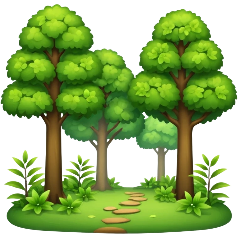 Silent spring forest emoji