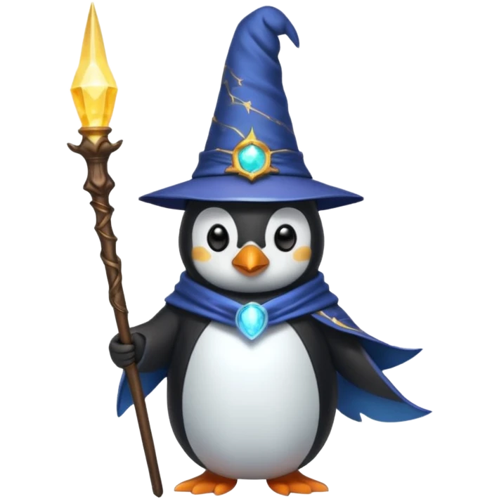 Penguin Wizard emoji