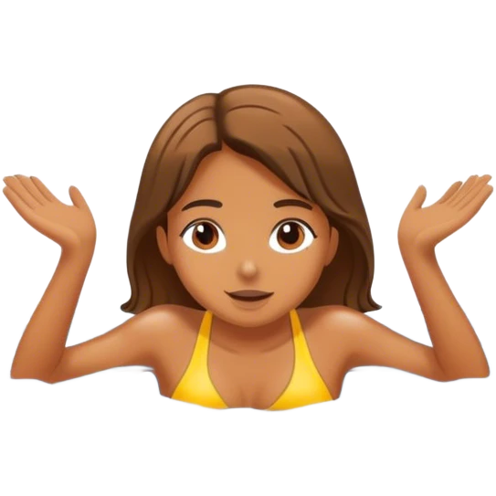 A swimming girl emoji