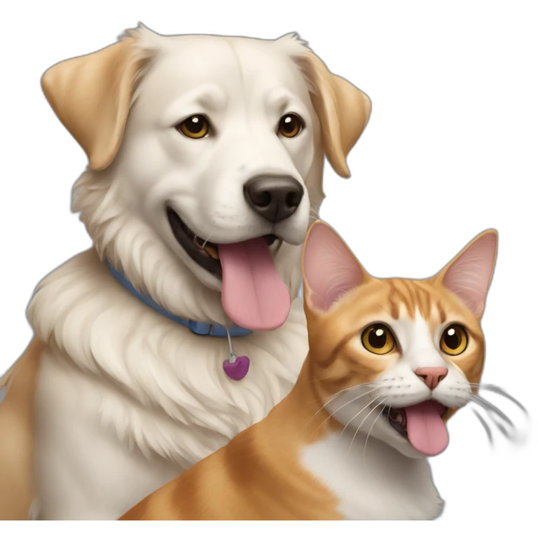 Dog and cat emoji