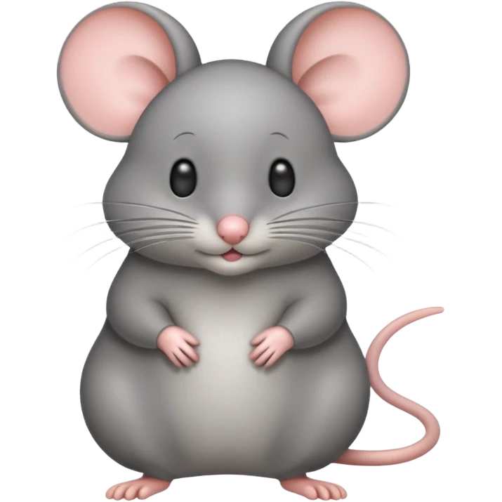 full body of mouse, front view emoji