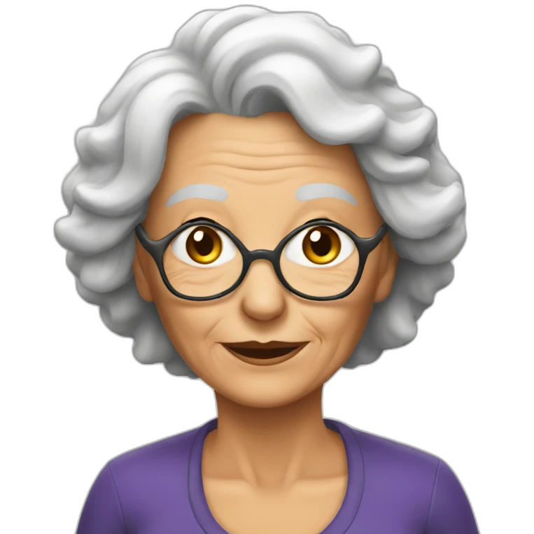 sexy old woman emoji